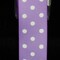 The Ribbon People Lavender and White Polka Dots Woven Grosgrain Craft Ribbon 1" x 88 Yards
